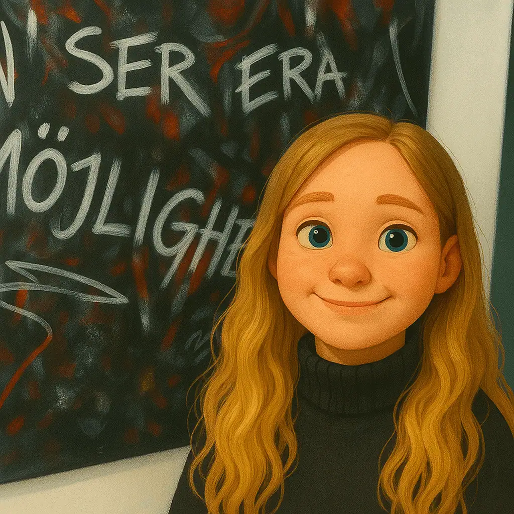 Animerad bild på Frida Gabrielsson